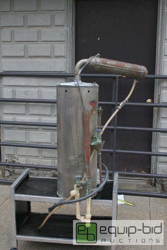 lot 1464 image: Brewing Apparatus 32&quot tall 12&quot diam...