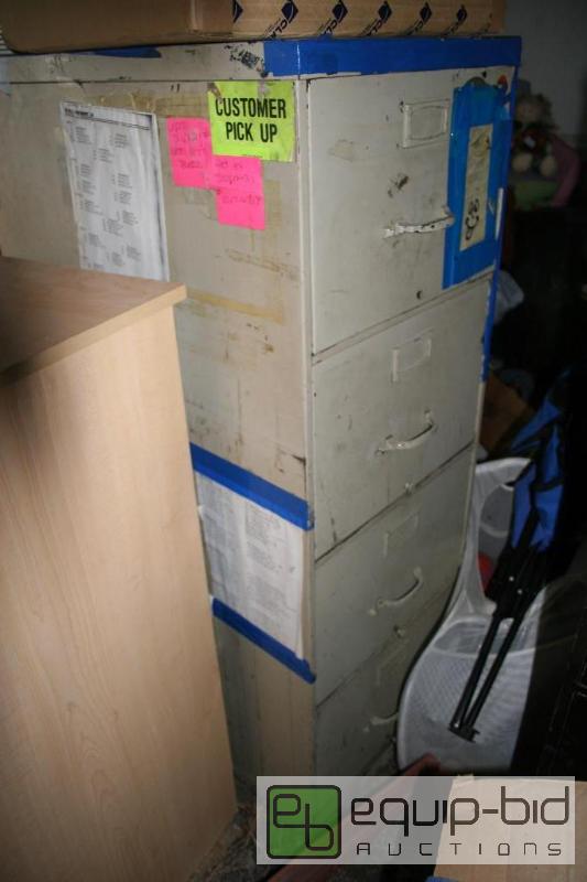 lot 1469 image: 4 drawer file cabinet 52&quot tall 18&quot ...
