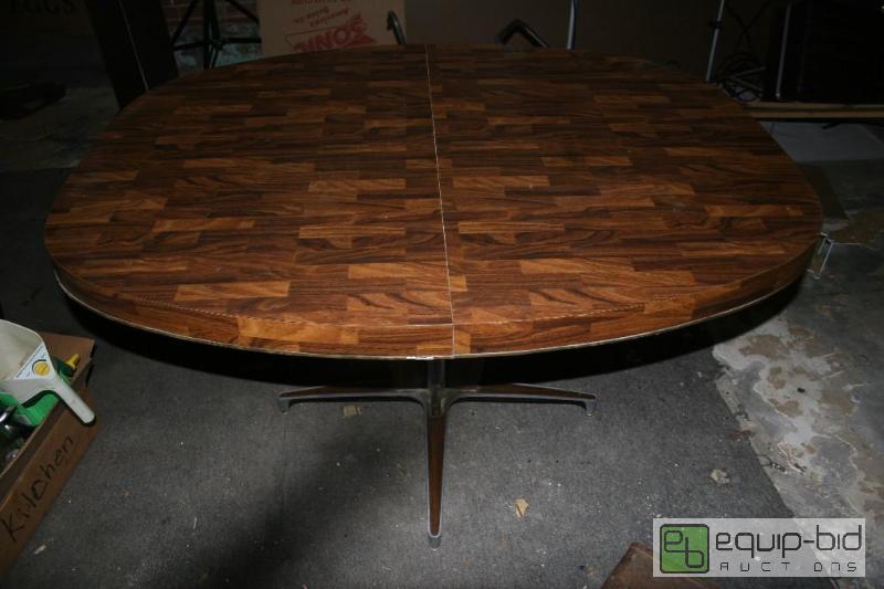 lot 1475 image: Oblong Wooden table 50.5&quot long 41.5&quot...