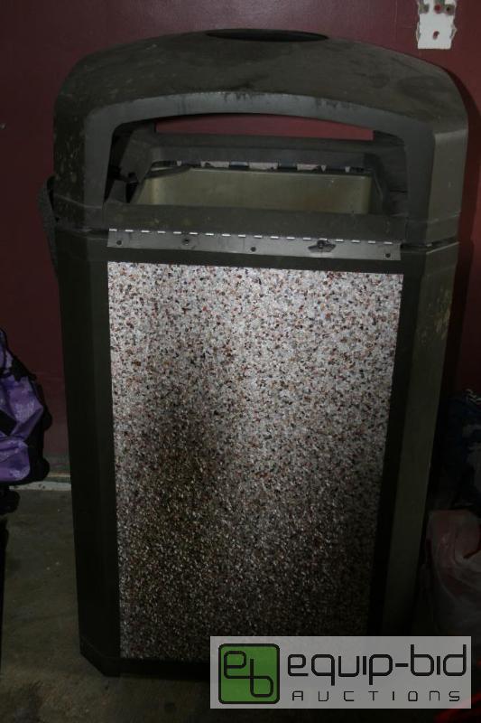 lot 1481 image: Rubbermaid Commercial Trash can 46&quot tall...