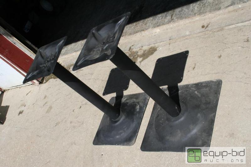lot 1610 image: lot includes 2 table bases bottom of base 19...