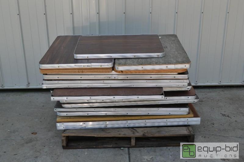 lot 102 image: Lot of Custom Table TopsMisc. Sizes From 24 I...