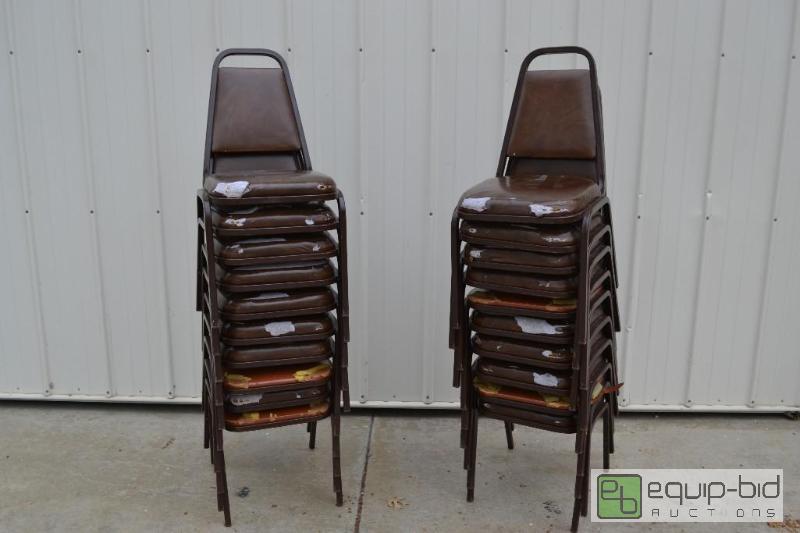 lot 103 image: 20 Metal Chairs with Vinyl Seat and Back...