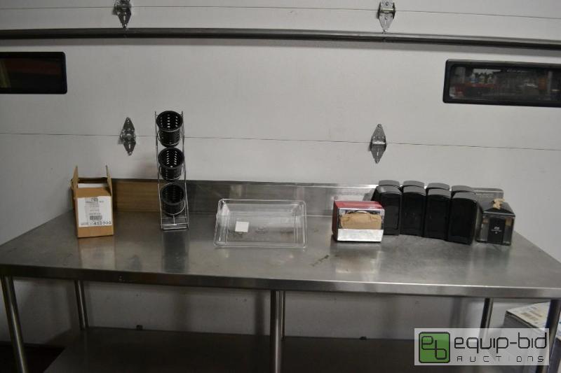 lot 126 image: Lot of French Fry Bags, Silverware Display, P...