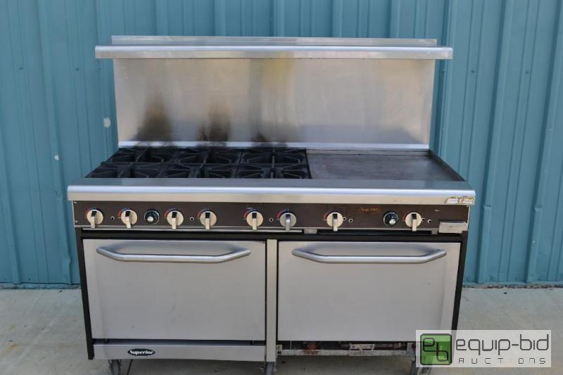 Superior 6 Burner Stove/Flat Top/Double Oven Lawrence Restaurant