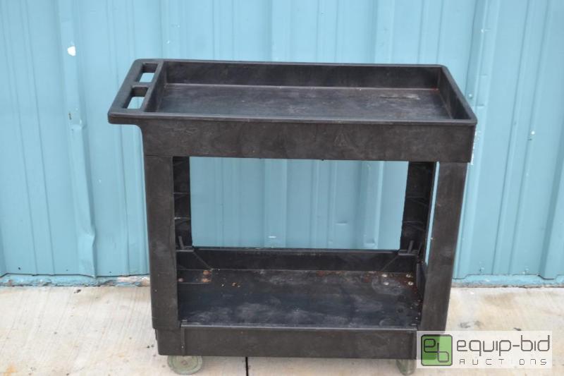 lot 51 image: 2 Tier Plastic CartOn Casters...