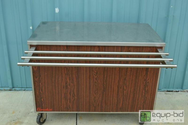 lot 53 image: Aerohot Stainless Steel Rolling TableTop is 4...