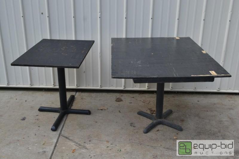 lot 62 image: 2 Plywood Tables with Bases1st Table Measures...