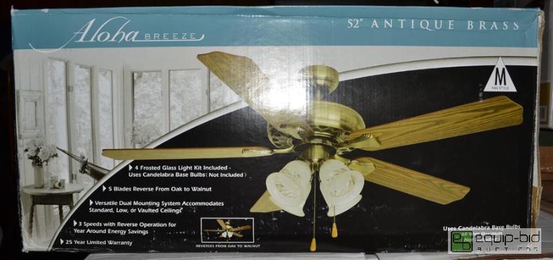 Aloha Breeze Ceiling Fan Lot A Leftovers Kc Online Auction