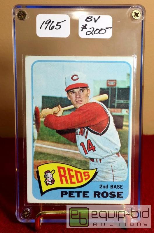 lot 1004 image: 1965 TOPPS PETE ROSE BOOK VALUE $200