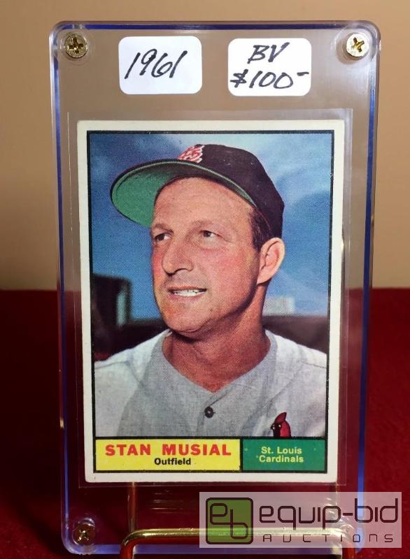 lot 1008 image: 1961 STAN MUSIAL BOOK VALUE $100
