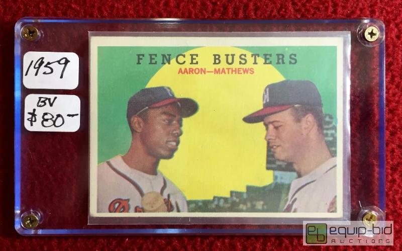 lot 1010 image: 1959 HANK AARON - EDDIE MATHEWS BOOK VALUE $80