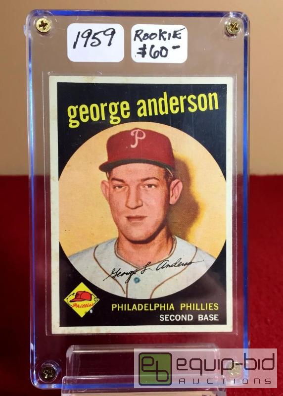 lot 1013 image: 1959 GEORGE SPARKY ANDERSON ROOKIE BOOK VALUE $60