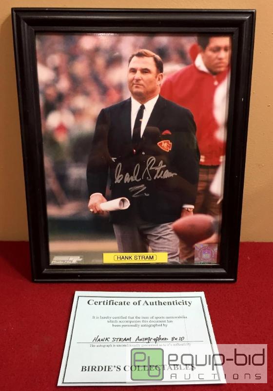 Hank stram hot sale autograph