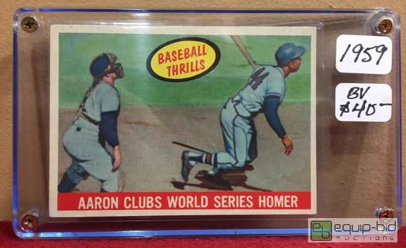 lot 1040 image: 1959 HANK AARON BOOK VALUE $40