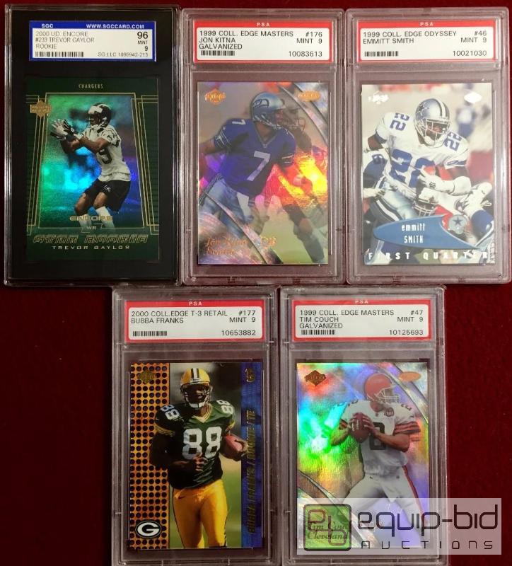 lot 1046 image: (5) GRADED FOOTBALL CARDS PSA - EMMITT SMITH 
