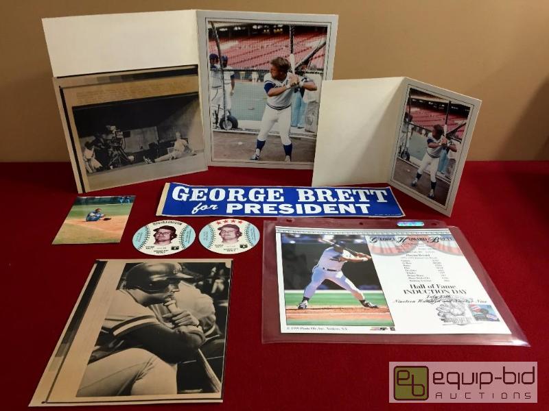lot 1065 image: AWESOME GEORGE BRETT LOT - LOTS OF RARE HARD TO FIND ITEMS