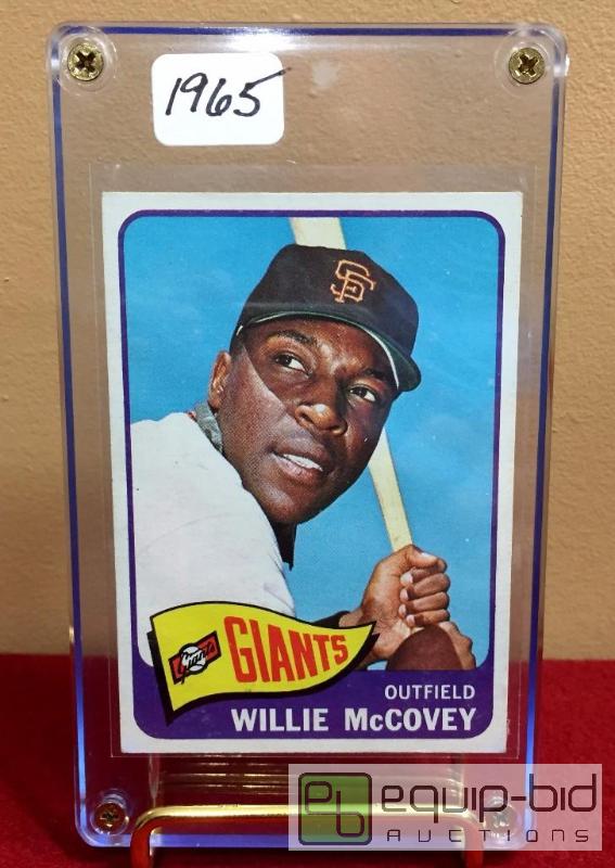 lot 1088 image: 1965 TOPPS WILLIE McCOVEY CARD
