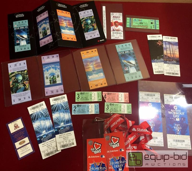 lot 1110 image: HUGE SPORTS TICKET STUB LOT - MUST SEE PICS