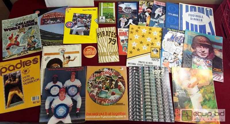 lot 1116 image: AMAZING LOT OF VINTAGE SPORTS PROGRAMS 70S - 80S MUST SEE