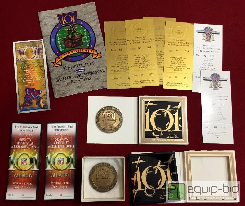 lot 1117 image: KANSAS CITY PRO FOOTBALL 101 BANQUET LOT - MUST SEE