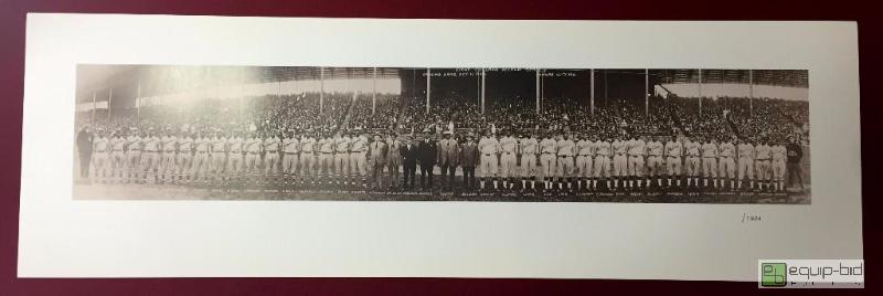lot 1119 image: 1924 FIRST COLORED WORLD SERIES ART PHOTOGRAPH