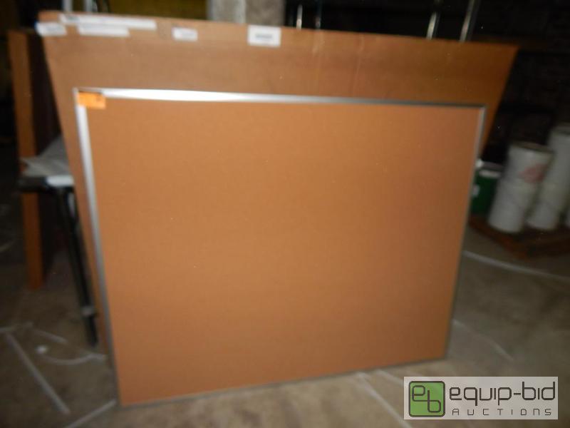 lot 5498 image: Ghent Aluminum Frame Corkboard