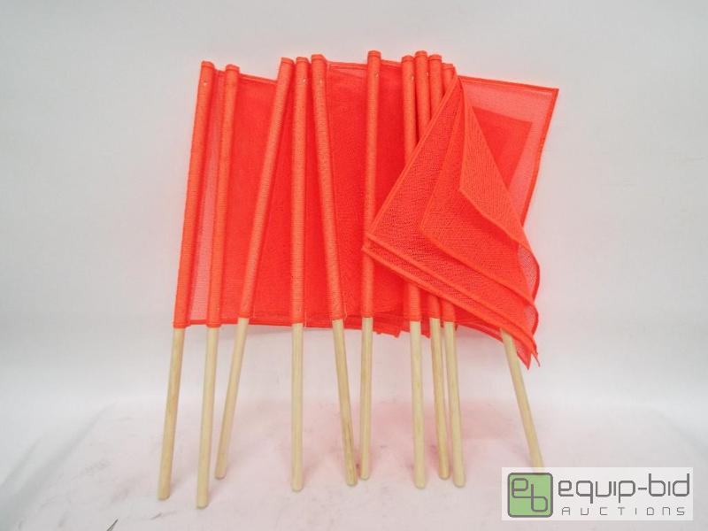 lot 1064 image: Handheld Safety Flags   Qty 10&nbsp  See Pic...