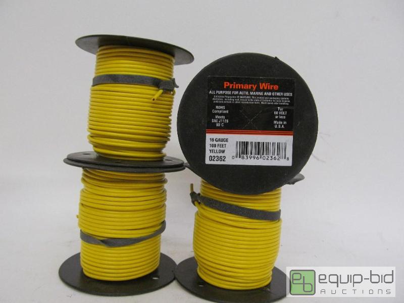 lot 1088 image: Primary Wire 16 Gauge    100 per spool  60 V...