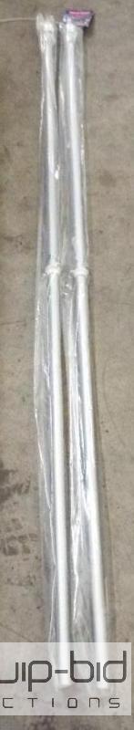 lot 5634 image: 6 1 Piece Brushed Aluminum Flag Pole    Qty ...