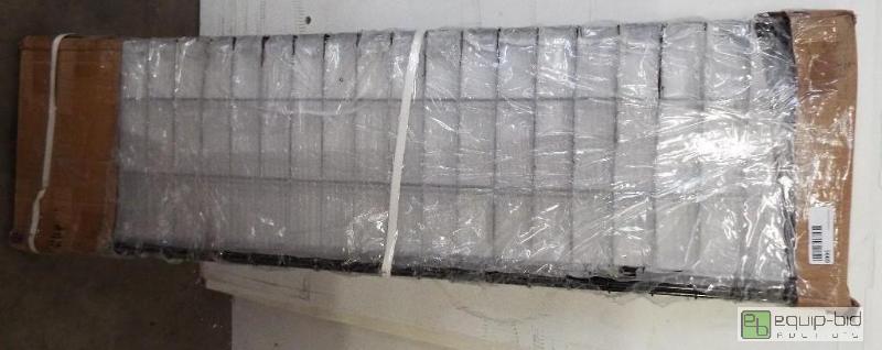 lot 5660 image: Black Metal Sheleving&nbsp   4 x 26&quot  ...