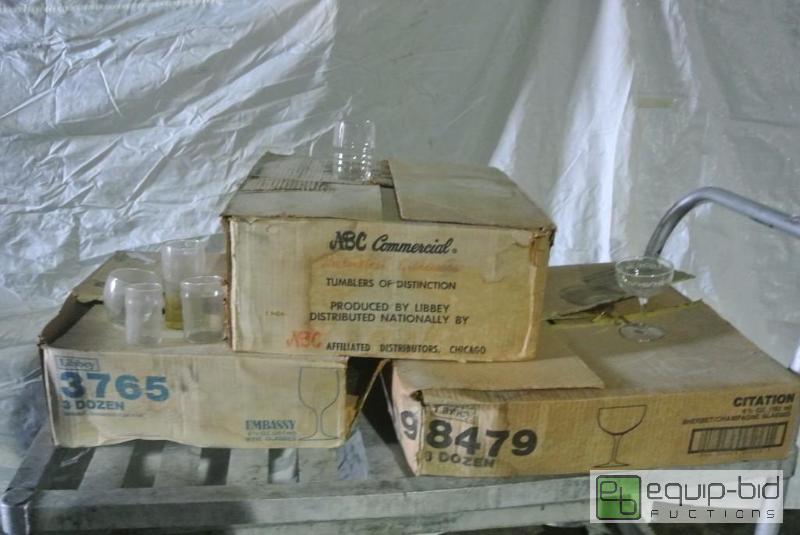 lot 118 image: Lot of Three Boxes of Misc. Glassware