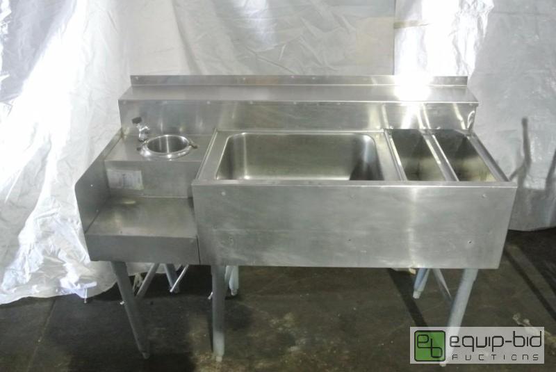lot 214 image: Stainless Bar Back Station with Blender Station
