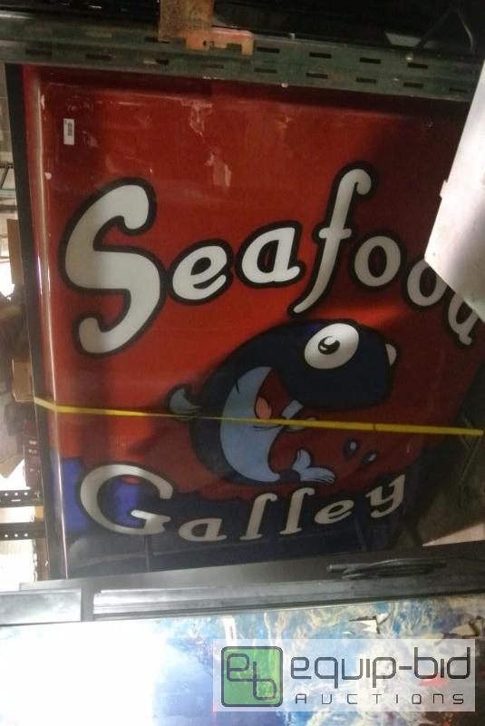 lot 648 image: Huge Double Sided Lit Sign