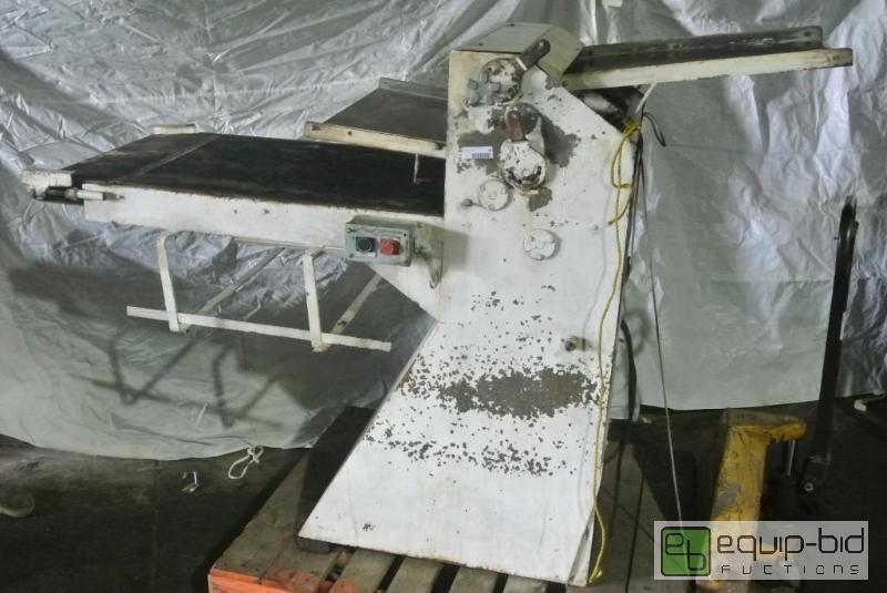 lot 98 image: Acme Bench Dough Roller and Conveyor