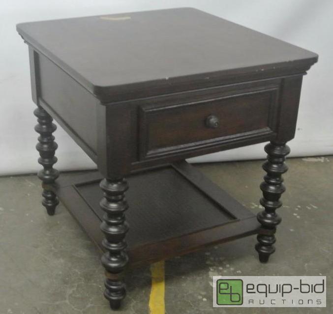 lot 2053 image: End Table with Drawer and Under Shelf