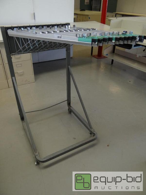lot 109 image: Blue print hanging rack with blue print holde...