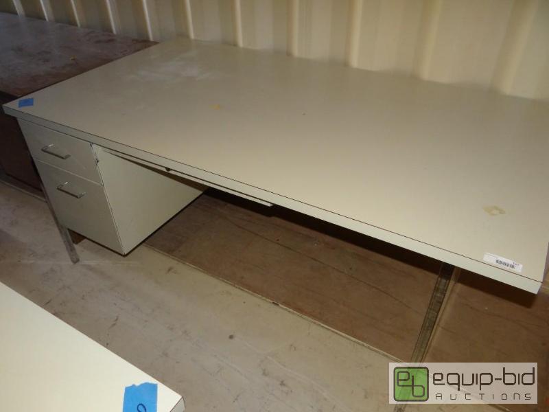 lot 147 image: Office desk with drawers....