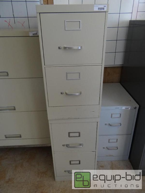 lot 168 image: Lot of 2-2 dr file cabinets,...
