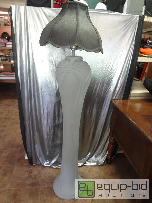 lot 18 image: Gray and Black Floor Lamp...