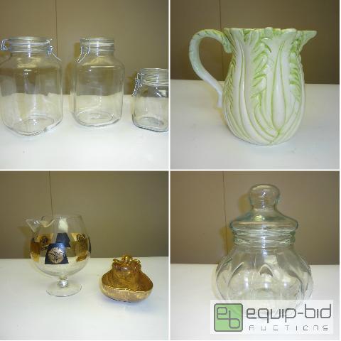 lot 314 image: Large Unique Glassware Items...