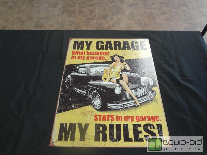 lot 329 image: Man Cave Metal Sign Repop...