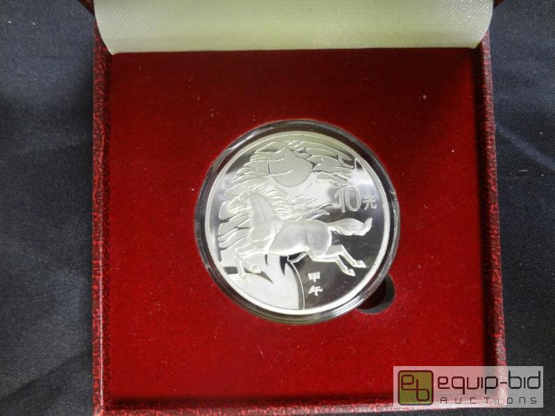 lot 339 image: Sterling Silver Chinese Yuan Coin...