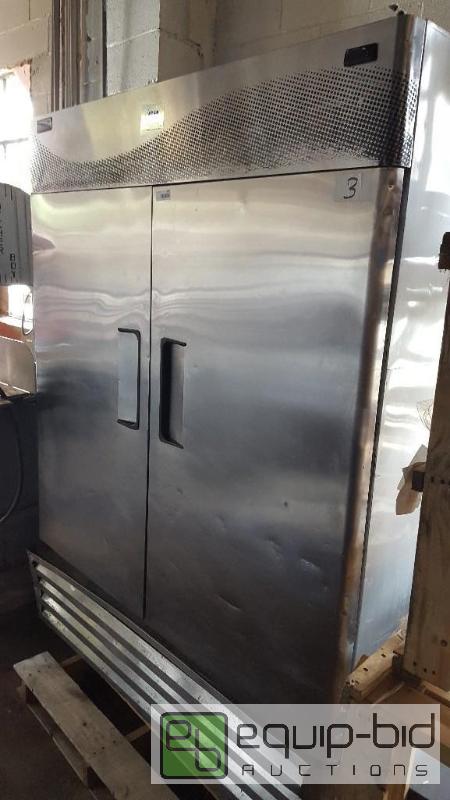lot 1020 image: Cornelius 2 door stainless steel freezer  115...