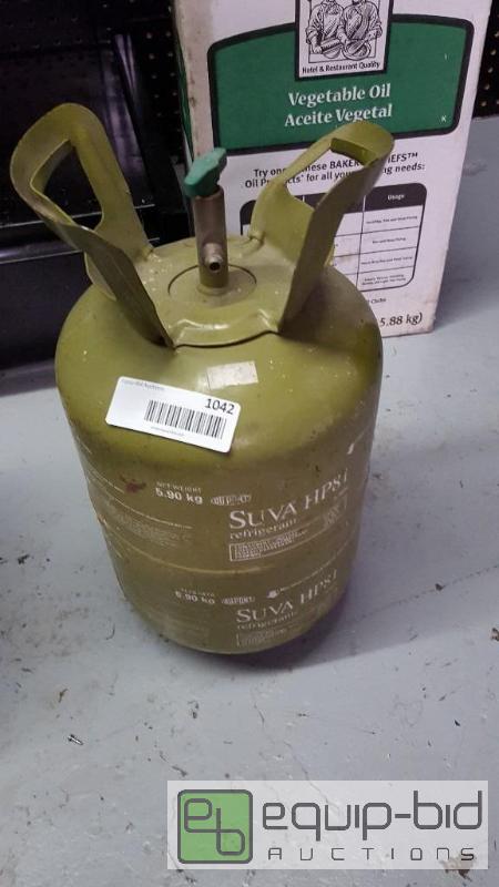 lot 1042 image: Suva HP81 refrigerant  approx 2 lbs left...