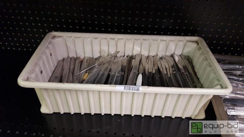 lot 1075 image: Container of silverware knives...