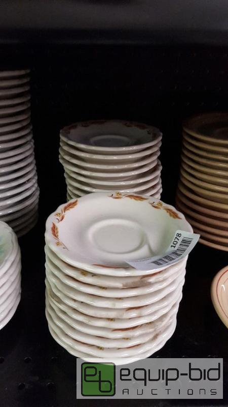 lot 1078 image: Lot approx (25) saucer plates...