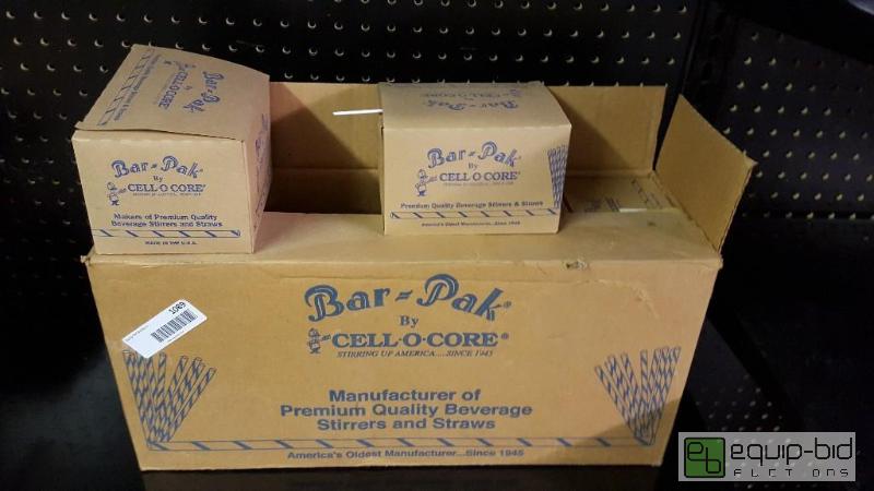 lot 1089 image: Box of Bar Pak straw stirrers...