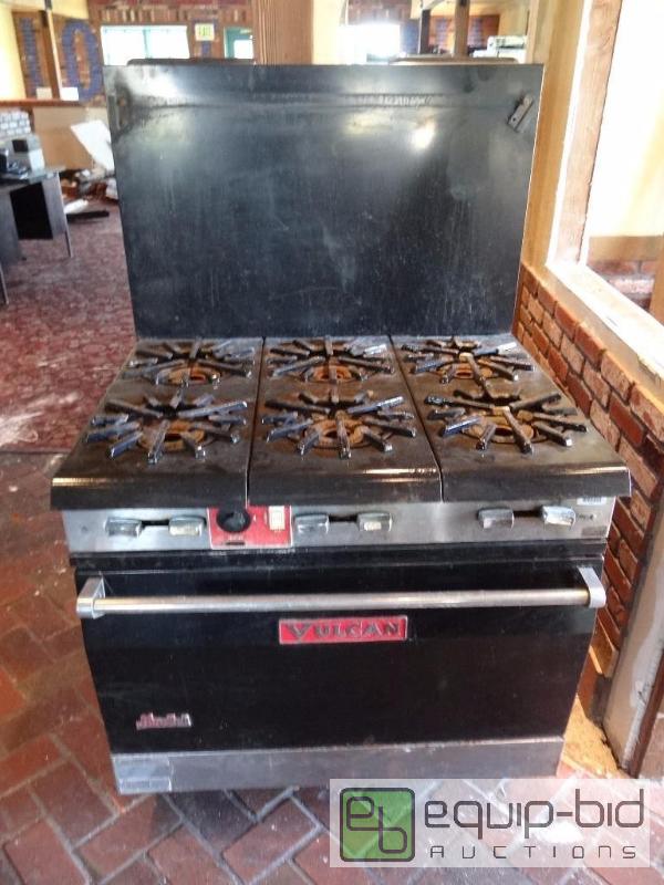 vulcan snorkel 6 burner gas range