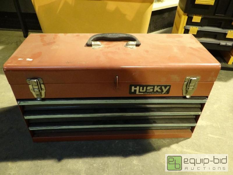 lot 5 image: 3 Drawer Husky Tool Box